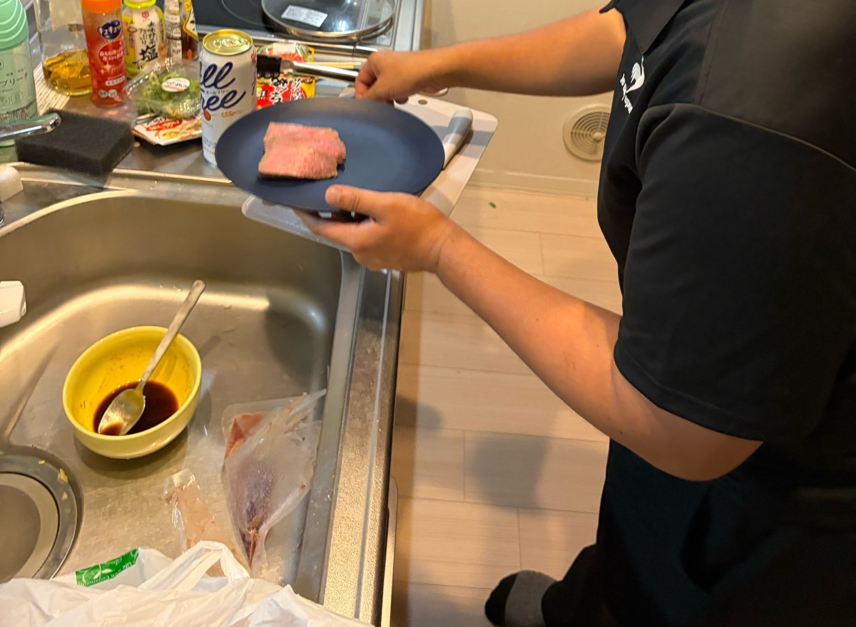 調理中の様子